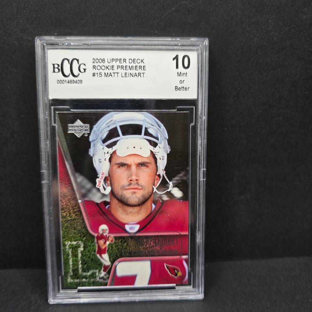 Upper Deck Matt Leinart Trading Card 2006 Rookie Premiere BCCG 10